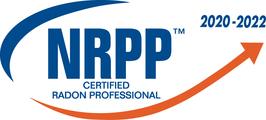 National Radon Proficiency Program badge.