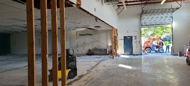 Complete Interior Demolition at Door Dash workspace in Spokane, WA.